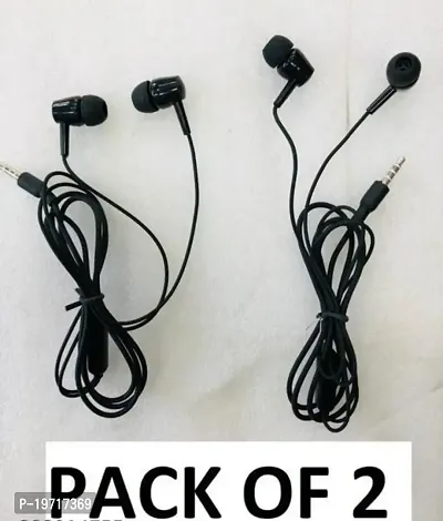 BLACK EARPHONES 2PIS