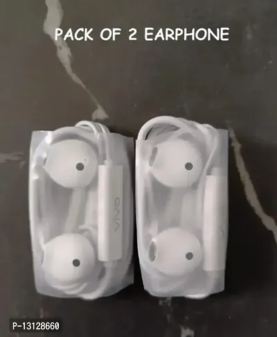 White Wired Headphone Pack Of 2