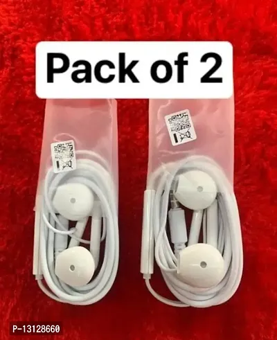 White Wired Headphone Pack Of 2-thumb2