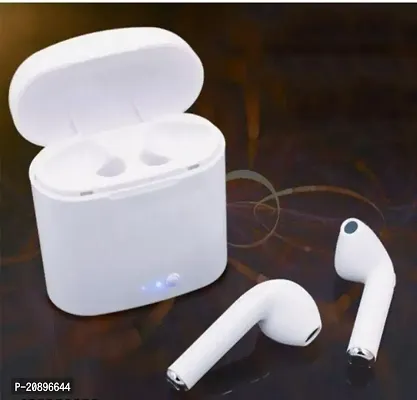TWS i12_1 Twins Wireless Bluetooth Earbuds with Mic Bluetooth Headset Earbud Bluetooth Headset  (White, True Wireless)-thumb0