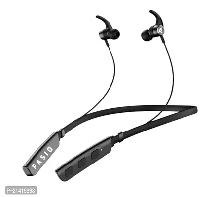 BT-Max in-Ear Wireless Bluetooth Smart Neckband Earphone with Vibration Bluetooth Headset  (Black, In the Ear)
