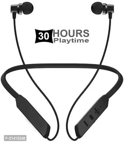 48 Hours Playtime Bluetooth Neckband Bluetooth Headset  (Green, In the Ear)-thumb3
