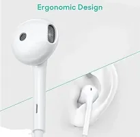Best Ultra Deep Bass viv.o Earphone a5 Wired Headset  (White, In the Ear) Pack of 3-thumb2