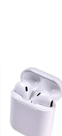 TWS i12_1 Twins Wireless Bluetooth Earbuds with Mic Bluetooth Headset Earbud Bluetooth Headset  (White, True Wireless)-thumb1