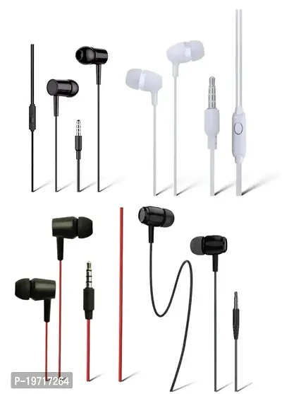 Classy Wired Earphone, Pack of 4