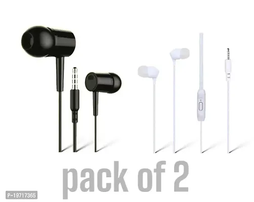 Classy Wired Earphone, Pack of 2