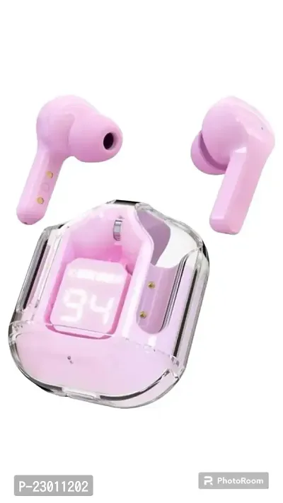 Buy Transparent Touch Control Tws With Charging Box Earbuds With Mic Bluetooth Headset pink True Wireless Online In India At Discounted Prices
