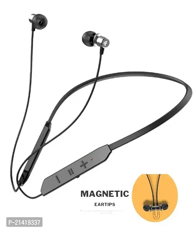 BT MAX NECKBAND Bluetooth Headset  (Black, In the Ear)-thumb3