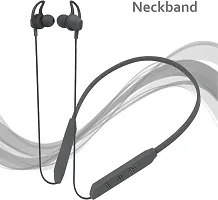 Bt Max Latest Bluetooth Wireless Stylish Neckband With Deep Bass N16 Bluetooth Headset  (Black, In the Ear)-thumb1