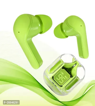 Ultrapods Crystal Transparent Wireless Earbuds Bluetooth 5.3 Air 31 Buds Bluetooth Headset  (Green, True Wireless)-thumb5