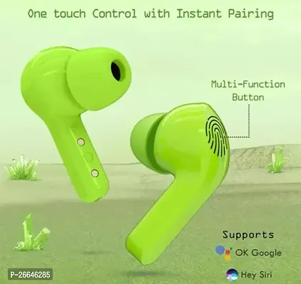 Ultrapods Crystal Transparent Wireless Earbuds Bluetooth 5.3 Air 31 Buds Bluetooth Headset  (Green, True Wireless)-thumb5