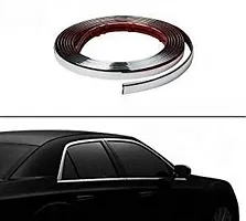 12mm Preminum Car Side Beading Roll for Side Window- (Chrome) Mahindra Tuv300 (10 Meter)-thumb2