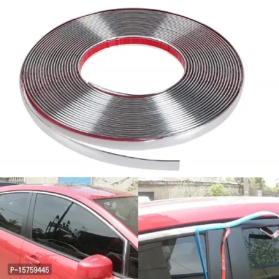 10mm Preminum Car Side Beading Roll for Side Window- (Chrome) Mahindra Tuv300-thumb3