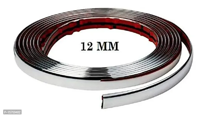 12mm Preminum Car Side Beading Roll for Side Window- (Chrome) Mahindra Tuv300 (10 Meter)