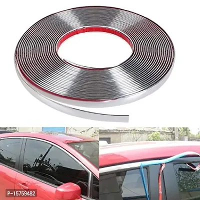 12mm Preminum Car Side Beading Roll for Side Window- (Chrome) Mahindra Tuv300 (10 Meter)-thumb4