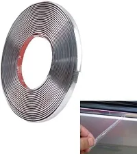 10mm Preminum Car Side Beading Roll for Side Window- (Chrome) Mahindra Tuv300-thumb3