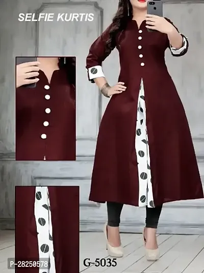 Classic Cotton Solid Kurti for Women-thumb0