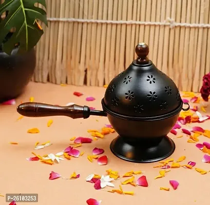 Iron With Wooden Handle (Incense Holder)