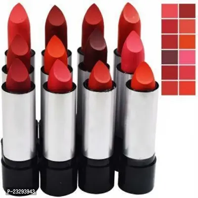 Classic Super Matte Lipstick Combo Set Of 12 Lipstick (Multicolor, 0.35 G)-thumb0