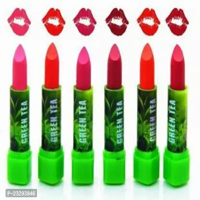 Classic Green Tea Extract Multicolour Lipstick(Pack Of-6) (Multicolour, 3.5 G)-thumb0