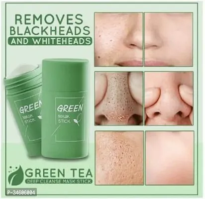 Green Tea Clay Stick Mask Oil Control Anti-Acne Cleansing Mask Mud Apply Mask-thumb2