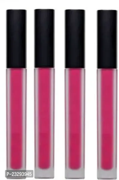 Classic Matte Mini Pink Edition Liquid Lipstick (Pink, 16 Ml) Pack Of 4