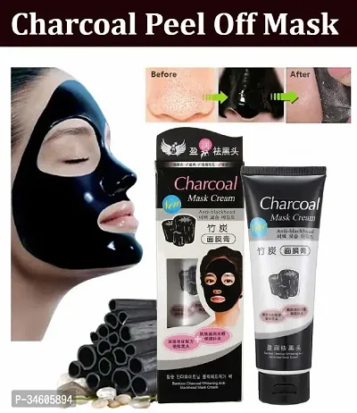 Charcoal Purifying Cleansing Black Peel Off Mask Anti-Blackhead Suction Mask Cream - 130g