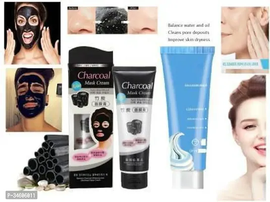 Salicylic Ice Cream Mask And Charcoal Mask Shrinks Pores Brighten Skin