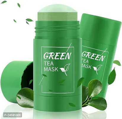 Green Tea Purifying Clay Stick Mask Anti Acne Cleaning Solid Mask Stick For Face-thumb0