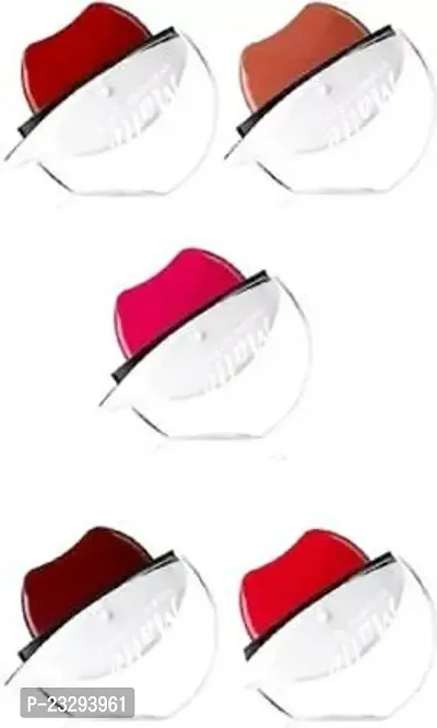 Classic Lip Shape Matte Lipstick (Multi, 200 G)Pack Of 5-thumb0