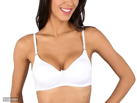 Buy Bralux Women's Bra Cotton Hosiery T-Shirt Non-Wired Non-Padded Bra for  Plus Size - Bela Online In India At Discounted Prices