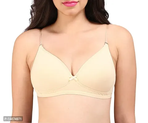 Buy Bralux Women's Clara White Color Backless Non-Wired Regular Cotton  Multiway Bra Cup Size B (White_30B) at
