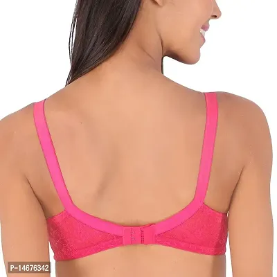 Buy Bralux Plus Size Lace Bra for Women, Non-Padded Non-Wired Bridal Bra -  Camy - Neon Pink 32C Online In India At Discounted Prices