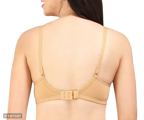 Buy Bralux Women's Payal Nude Color Thin Padded Bra Non-Wired Premium  Transperent Strap Cotton Bra Online In India At Discounted Prices