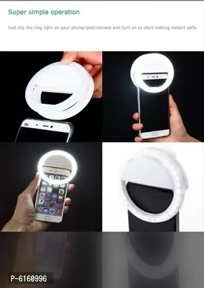 Rechargeable Selfie Ring Light for Mobile Photography ( pack of 02)