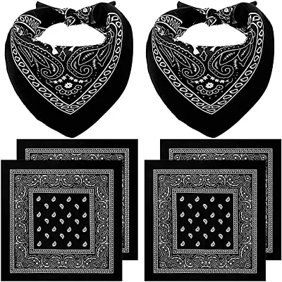 Unisex Stylish Bandana With Combos Pack Of 04 (BLACK)