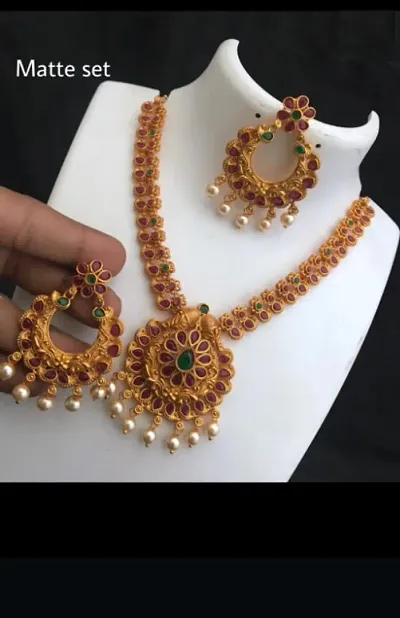Festive Wear Traditional Copper Jewellery Set