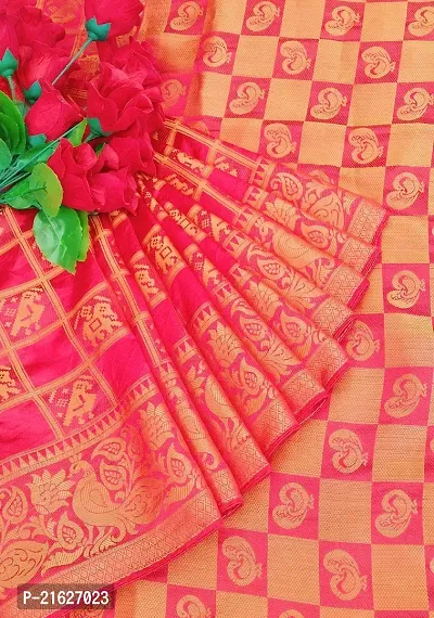 Classic Art Silk Jacquard Saree with Blouse piece