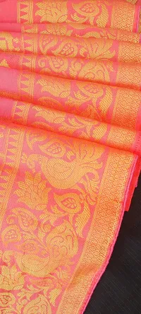 Classic Art Silk Jacquard Saree with Blouse piece-thumb2