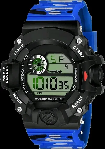 SS Traders Digital Boy's Watch (Black Dial, Strap)