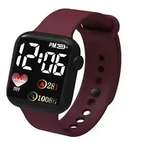 LED Square Digital Watch Automatic Waterproof Digital Watch for Men Digital Watch - For Boys  Girls-thumb2