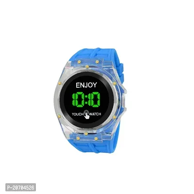 Touch Screen Transparent Silicone Strep Automatic Waterproof Digital Watch - For Boys Transparent Digital-thumb0