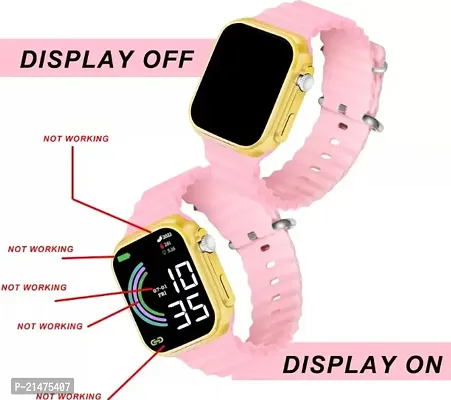 Ultra Square Multi-Factional Automatic Waterproof Digital Watch For Boys  Girls-thumb4