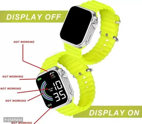 Ultra Square Multi-Factional Automatic Waterproof Digital Watch For Boys  Girls-thumb5