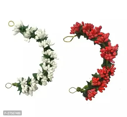 Stylish Artificial Flower Gajra For Women And Girls- 2 Pieces