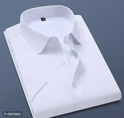 Reliable White Cotton Solid Long Sleeves Casual Shirts For Men