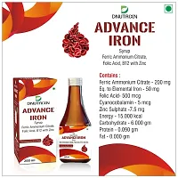 (Pack of 2) Advance Iron Syrup with Zinc and Folic Acid - 200ml | Boost Immunity and Enhance Energy by Increasing Red Blood Cells| Iron Supplement for Hemoglobin-thumb2