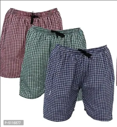 Men's Boxer Cotton Checked Combo Pack 3-thumb0