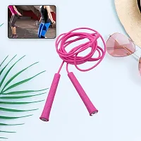 Skipping/Jumping Rope | 3M Plastic Adjustable Wire Skipping, Skip High Speed Jump Rope Cross Fit Fitness Equipment Exercise Workout | with Free Surprise Gift Worth Rs. 49 for Limited Stock only-thumb4