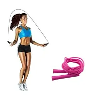 Skipping/Jumping Rope | 3M Plastic Adjustable Wire Skipping, Skip High Speed Jump Rope Cross Fit Fitness Equipment Exercise Workout | with Free Surprise Gift Worth Rs. 49 for Limited Stock only-thumb1